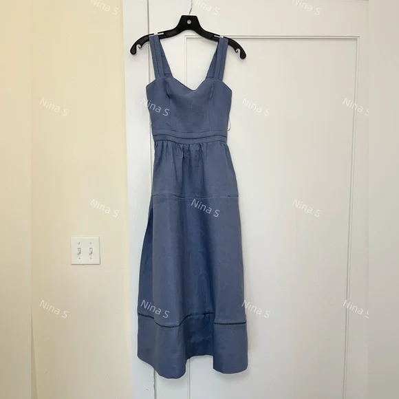 Reformation Blue Midi Dress - Picture 3 of 7
